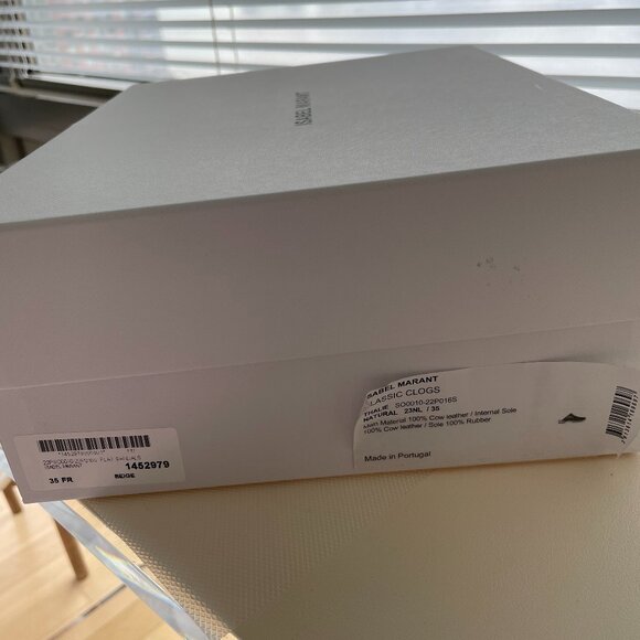 ISABEL MARANT Thalie leather clogs/ Color: Natural (Tan) - Picture 6 of 6